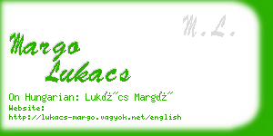margo lukacs business card